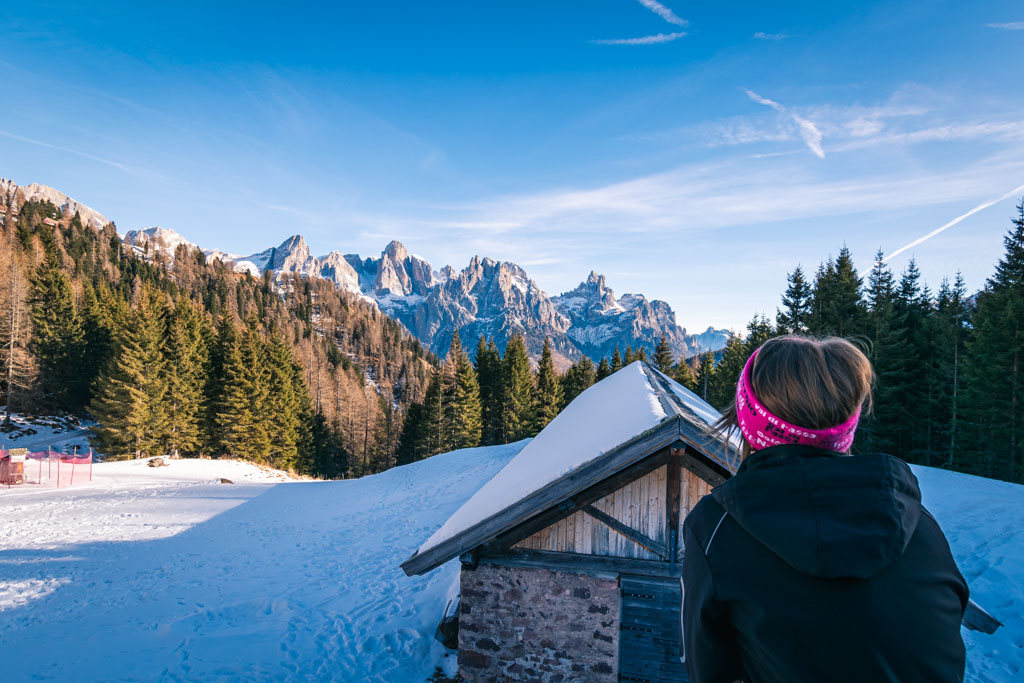 Escursioni invernali facili sulle Dolomiti