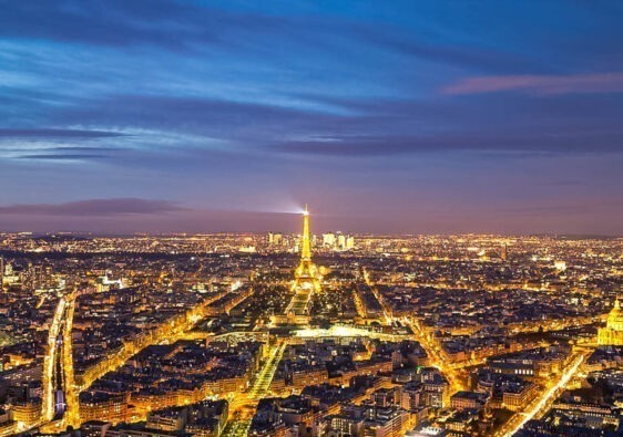 Vista dall'alto di Parigi