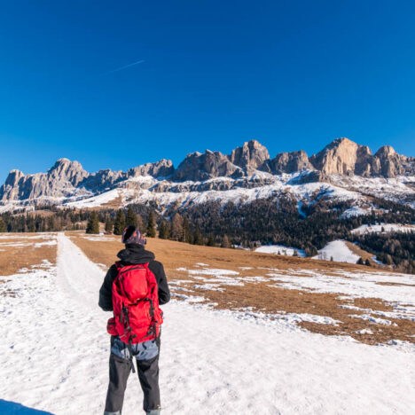 Passo Nigra: escursioni invernali tra Catinaccio e Latemar