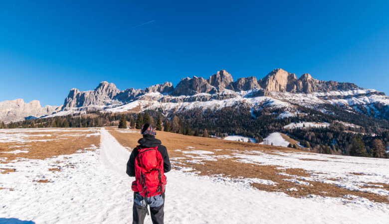 Facile escursione invernale dal lago di Carezza