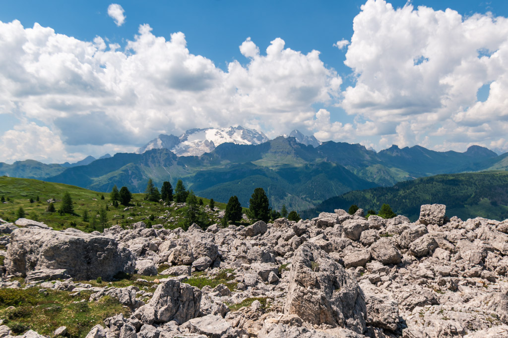 Vista sulla Marmolada